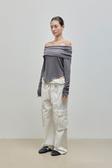Fold Cargo Pants_Ivory