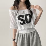 Bner No. ショルダーアンバランス半袖Tシャツ