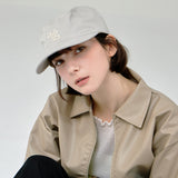 Leaf VZ Monogram Twill Pillbox Cap / Gray