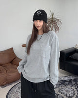セドンポケットフィンガーホール長袖Tシャツ
