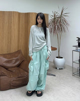 ティール シースルー Tシャツ