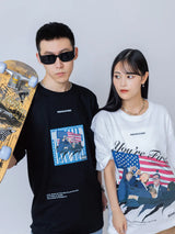 "D.T. セキュリティフェイルジャー” Tシャツ  アルバムカバー Ver.(スカイブルー)