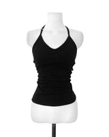 lin silver slim halter TOP