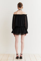ANGEL HOOK DRESS black