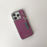 dot silver bumper case [purple]