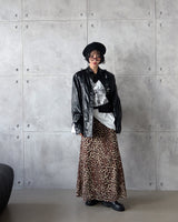 Glossy Leather Safari Half Jacket