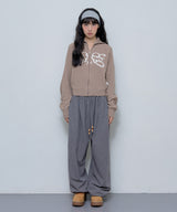 REGLAN SYMBOL KNIT ZIP-UP (MOCHA)_F24ZA962
