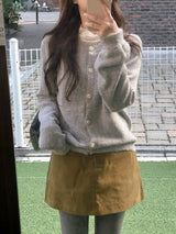 #PN Soft Loose Round Knit Cardigan (4color)