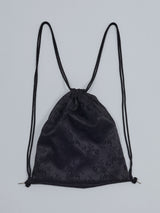 Flower Satin Backpack_Black
