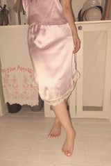 LUNA SATIN CAMI TOP (WHITE, PINK 2COLORS!)