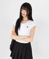 ステッチラインクロップハーフTシャツ [4color]