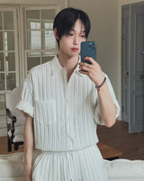 Plen Pleated Short Sleeve Shirt