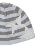 STRIPED TWIN STAR BEANIE BLUE(CV2GFUAB30A)