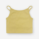 Tiam Crop Bra Top Yellow