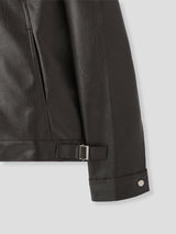 オニック クロップ レザー ジャケット