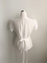 Saseon wrap blouse