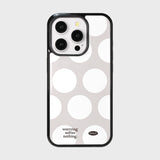 holiday epoxy bumper case (grey-white dot)