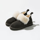Toasty Fur Shoes - Khaki Black