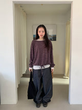 Podan Raw Denim Balloon Wide Pants
