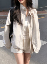 TK Loose Nylon100％ Wind Breaker (4color)