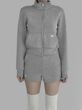 [mnem] core comfort zip-up (gray)