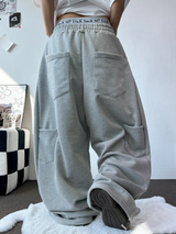 CARPENTER BIG CARGO BALLOON SIDE PINTUCK PANTS 🩶🖤🤍4COLOR