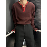 [S/S] ウォーマーヘンリーネックワッフルスリーブレス(4color)