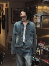 [PREMIUM/MADE] Signature mold crop denim jacket
