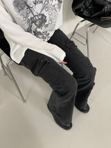 Dusty cargo pocket bootcut pants