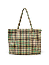 000design Check Shopper Bag / Green
