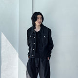ステッチバックスリットクロップドジャケット