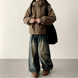 Ted High Neck Hooded Padded Jumper