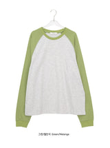 [unisex] クローブ オーバーフィット ラグラン ロングスリーブ Tシャツ