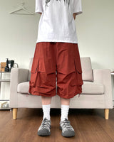 Nylon Cargo Bermuda Pants