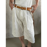 [HANDMADE] Basic leather long belt(Camel)