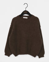 Siang open shoulder button knitwear