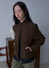 ヴィンテージ クロップ ジャケット (Brown)