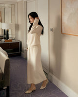 Simmon long knit skirt