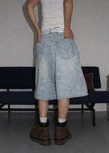 LIGHT LEOPARD HALF PANTS