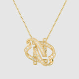 Authentique Necklace Silver (Plated Yellow gold)