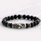 SVB-1011 Geometric Onyx Natural Stone Bracelet