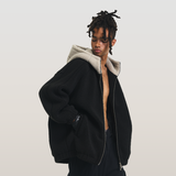 RELABEL 23AW ラムズウールカラーブロックスラブジャケット