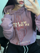 ラビンインファイア フーディーTシャツ🖤🩷2カラー