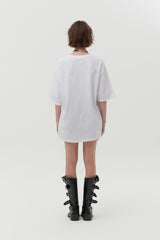 メルティングチェリーピグメントウォッシングTシャツ [WHITE]