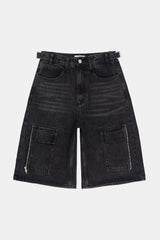 Code cargo bermuda denim pants