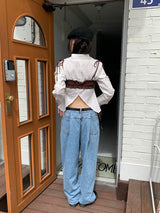 フォーマルピンタックジーンズ