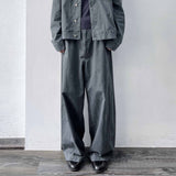 Retro-Tone Cropped Jacket & Wide-Legs