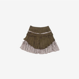Riemann frill belt skirt