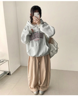 Juno Brisbane Embroidery Lettering Overfit Hoodie