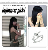 [Silver] Open Ring (Choose One of 11 types) (Random Gift Additional)